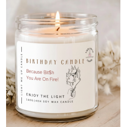 Ароматна соева свещ Birthday candle 