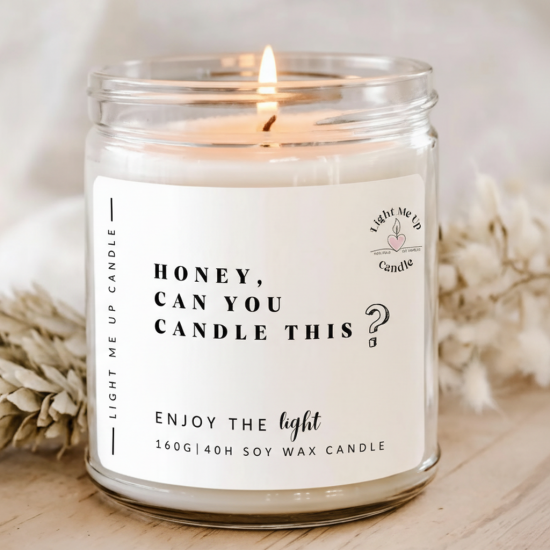 Ароматна соева свещ Honey, can you candle this?